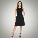Black Fit and Flair Dress with Pockets | The Pocket Mouse