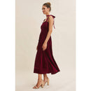 Wine Colored Velvet Dress with Pockets | The Pocket Mouse